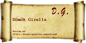 Dömök Gizella névjegykártya